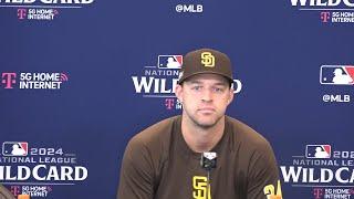 Padres pitcher Michael King on his first playoff start vs. Braves, Higashioka factor & Petco vibe