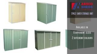 Absco Spacesaver Slimline Garden Sheds