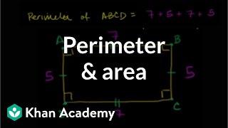 Perimeter and area: the basics | Perimeter, area, and volume | Geometry | Khan Academy