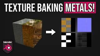 PBR Texture Baking With Metals in Blender 4.2 - Texture Baking Mastery