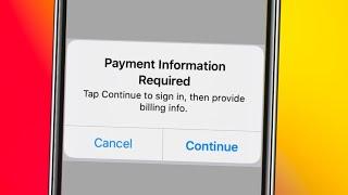 Payment information required iPhone | How to fix payment information required on iPhone