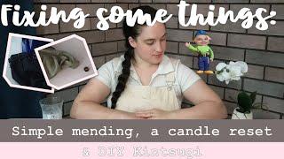 Fixing Some Things: mending clothes, resetting a candle & DIY kintsugi