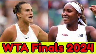 Aryna Sabalenka vs Coco Gauff .. Full Match Highlights .. SF .. WTA Finals 2024