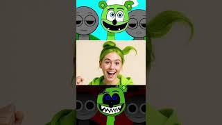 Sprunki Incredibox Gummy Bear As Real Human Girl Normal VS Horror Versions #sprunki #incredibox