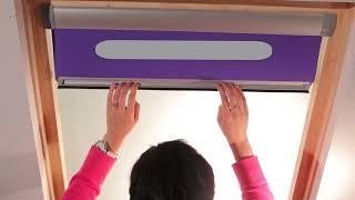 Шторы на мансардные окне VELUX.  Установка - Одесса