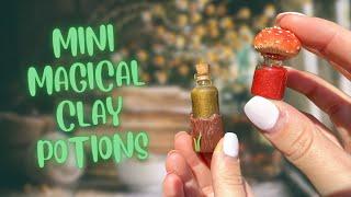 making magical potions for my mini apothecary using polymer clay