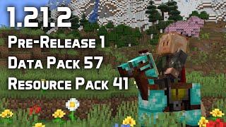 News in Data Pack Version 57 and Resource Pack Version 41 (1.21.2-pre1)