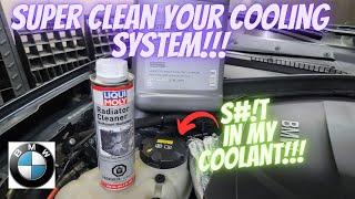 Super flush w/ liqui moly radiator cleaner (too much S#!T in my coolant).