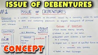 #1 Issue of Debentures - Concept & Journal Entries - Class 12 / CA Foundation - By Saheb Academy