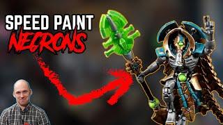 SPEED PAINT a Nihilakh Dynasty Necron KILL TEAM with Peachy