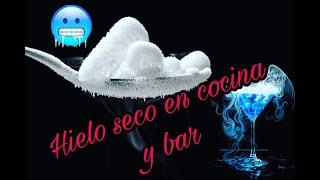 Hielo seco en cocina y bar