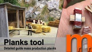 Model wooden planks easy with simple tool  + weathering