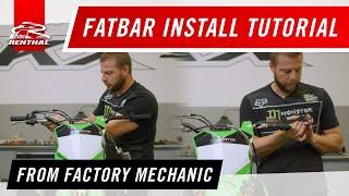 How to install a Renthal Fatbar MX handlebar : Learn from Factory Race Mechanic • Renthal Tech Tips