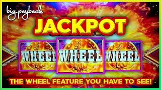 ULTRA RARE Wheel Feature → JACKPOT on Buffalo Power Pay Slots!