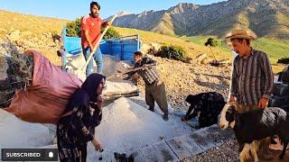 Shoulders of difficulties: the journey of a nomadic family in building a house in the mountains