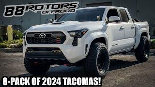 8 PACK OF 2024 TOYOTA TACOMA TRUCKS, NEW 4TH GEN ONLY!