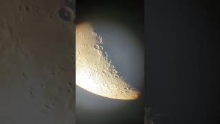 The Luna through my telescope #astronomy #science #shorts