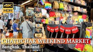[BANGKOK] Chatuchak Weekend Market "Walk Through World's LARGEST Outdoor Market"| Thailand [4K HDR]
