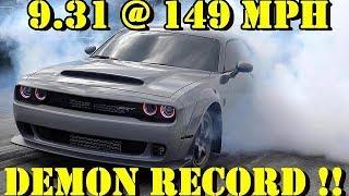 FASTEST DEMON !! 9.31 @ 149 MPH - SRTMush YOUTUBE CALLOUT- RoadTestTV