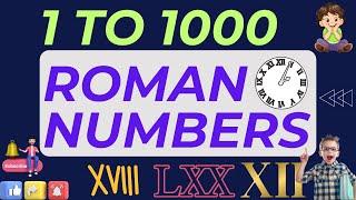 रोमन संख्या 1 से 1000 तक | Roman Number system | roman number trick | roman number trick in hindi |