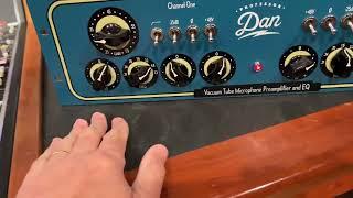 In the studio - Professor Dan’s Vacuum Tube Microphone Preamplifier