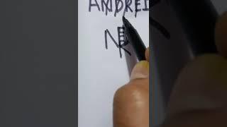 ANDREI name as brand logo design #viral #shortsvideo