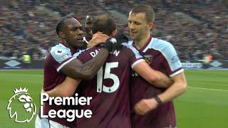 Craig Dawson heads West Ham in front of Newcastle | Premier League | NBC Sports