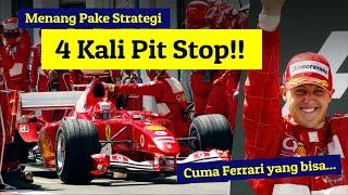 KETIKA FERRARI MASIH WARAS - Menang Pake Strategi 4x PIT STOP! GP Prancis 2004