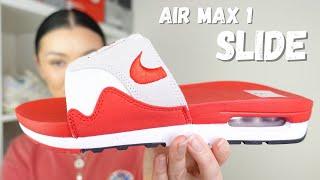 AN AIR MAX 1 SLIDE???!! REVIEW & ON FOOT