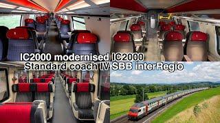 Switzerland's IR train COMPREHENSIVE Review on IC2000 + IC2000 modernised | Geneva to Brig