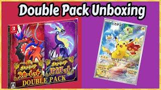 Pokémon Scarlet & Violet Japanese Double Pack Unboxing + 10 Packs of Silver Tempest!