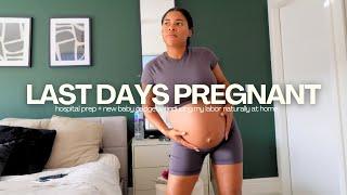PREGNANCY VLOG • inducing labor at home + baby haul + hospital prep + im ready | Chandler Alexis