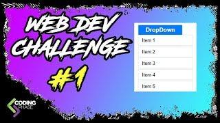 Web Developer Challenge #1 Winner - css dropdown | #CodingPhase