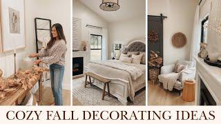 FALL DECORATING IDEAS FOR YOUR BEDROOM | simple + cozy fall decorating