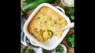 Garlic Parmesan Zucchini Casserole