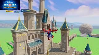 Disney Infinity 3.0 Spider-Man Red & Blue suit & Black suit VS Rhino Guard Army