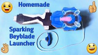 How to make Sparking Beyblade Launcher | With Cardboards