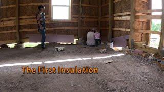 Our First INSULATION! Installing Insulation Below Grade