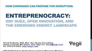 Trond Undheim Speaks on Entreprenocracy and Trends in Energy Industry