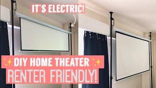 DIY Home Theater for Your Apartment! | RENTER FRIENDLY| AFFORDABLE