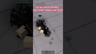 New UNESCAPABLE saitama tech table flip ‍​@IEvery #roblox #thestrongestbattlegrounds #tsbg