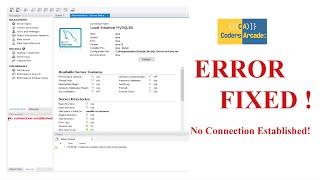 ERROR FIXED!! - No Connection Established in MySQL Workbench.