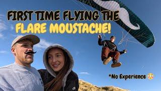 First time ever flying the FLARE MOUSTACHE! With absolutely no experience  Vlog #2