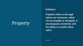 Property Law -- Property And Types Of Properties | Property Law | LLB | Nyaya Vidya ....