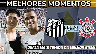 MIGUELITO SURROU TIMÃO! Santos 5 x 2 Corinthians | Gols e Melhores Momentos | BRASILEIRO SUB-20 2024