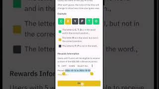 binance affiliate program ||Binance Crypto WODL || #binance7wordwodlanswer #binance