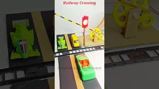 Railway Crossing • DC Motor | #dcmotor #tech #youtubeshorts #motor #dcmotorproject