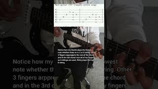 HOW TO PLAY POP SMOKE THE WOO ON GUITAR WITH TABS #thewoo #popsmoke #trapguitar #tabs #guitarcover