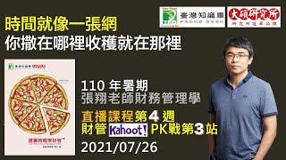 2021/07/26 18:30 張翔老師的財管直播課第 4 堂 + 財管 Kahoot! PK 第 3 站