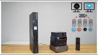 Controlling 4 Computers & 2 DISPLAYS, 1 Keyboard & Mouse | KVM 4K TESmart 4x2